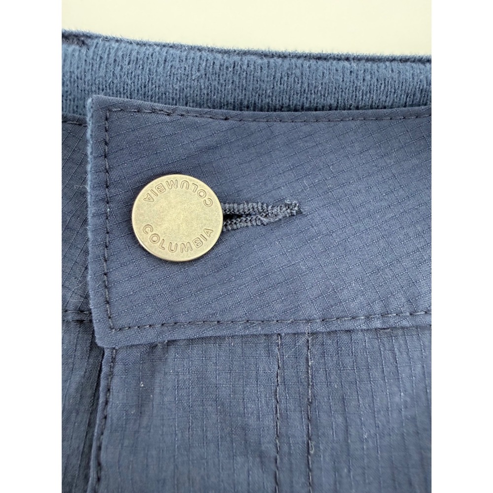 Columbia Silver Ridge Mens 34x32 Navy Blue Ripstop Cargo Hiking Pants UPF 50 - Picture 5 of 6
